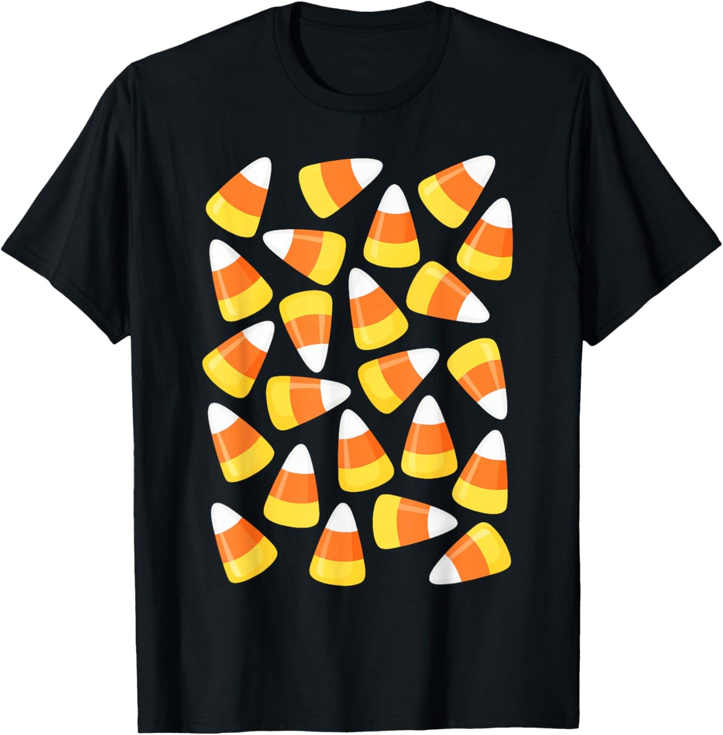 Candy Corn Shirt Adult Kids Men Women Candy Corn Costume T-Shirt - T-Shirt | Black