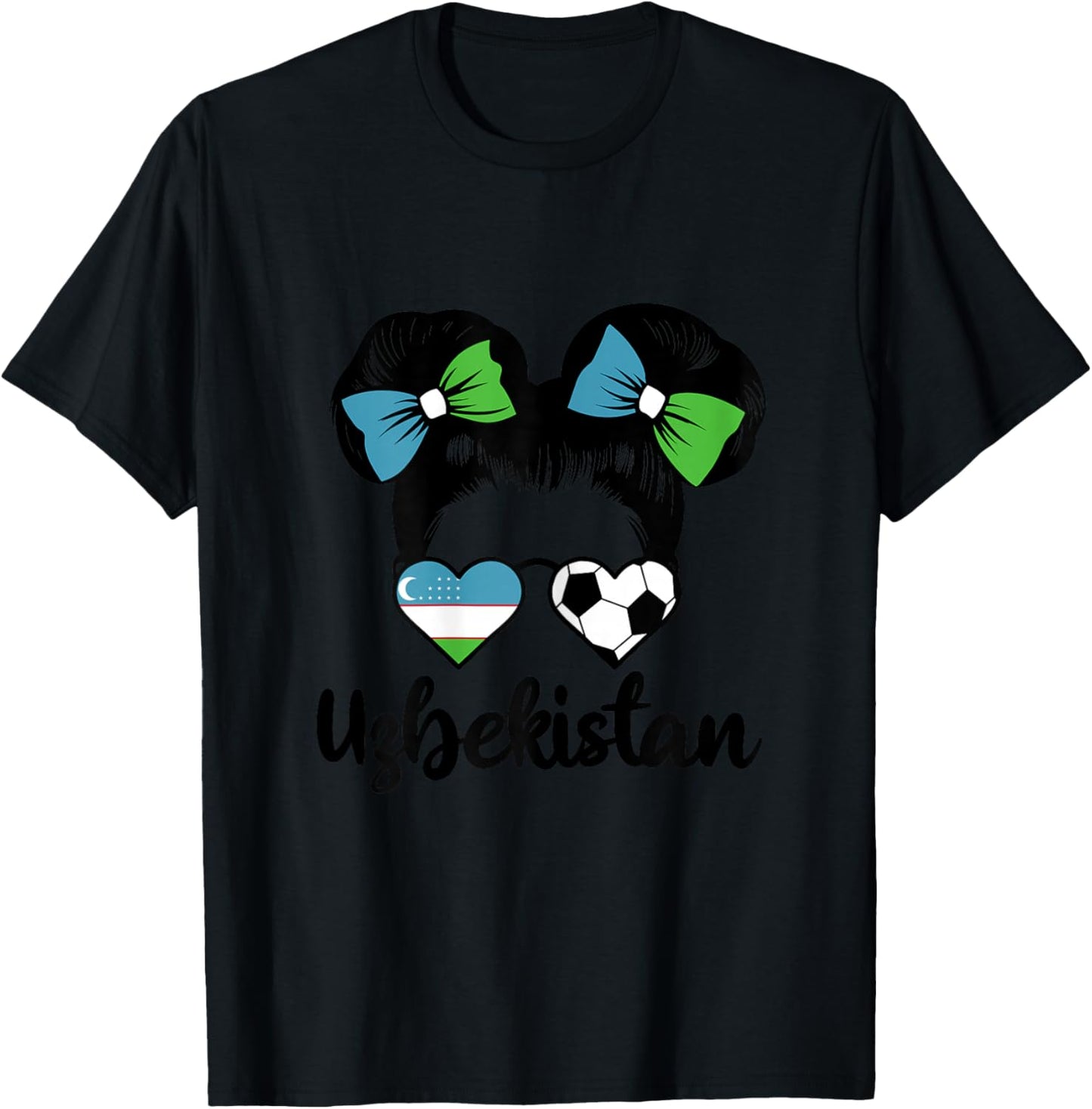 Uzbekistan Fille Drapeau de Ouzbékistan Supporters Ouzbeks T-Shirt - T-Shirt | Black