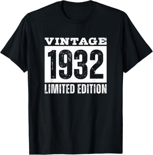 Vintage 1932 Limited Edition T-Shirt - T-Shirt | Black