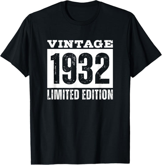 Vintage 1932 Limited Edition T-Shirt - T-Shirt | Black