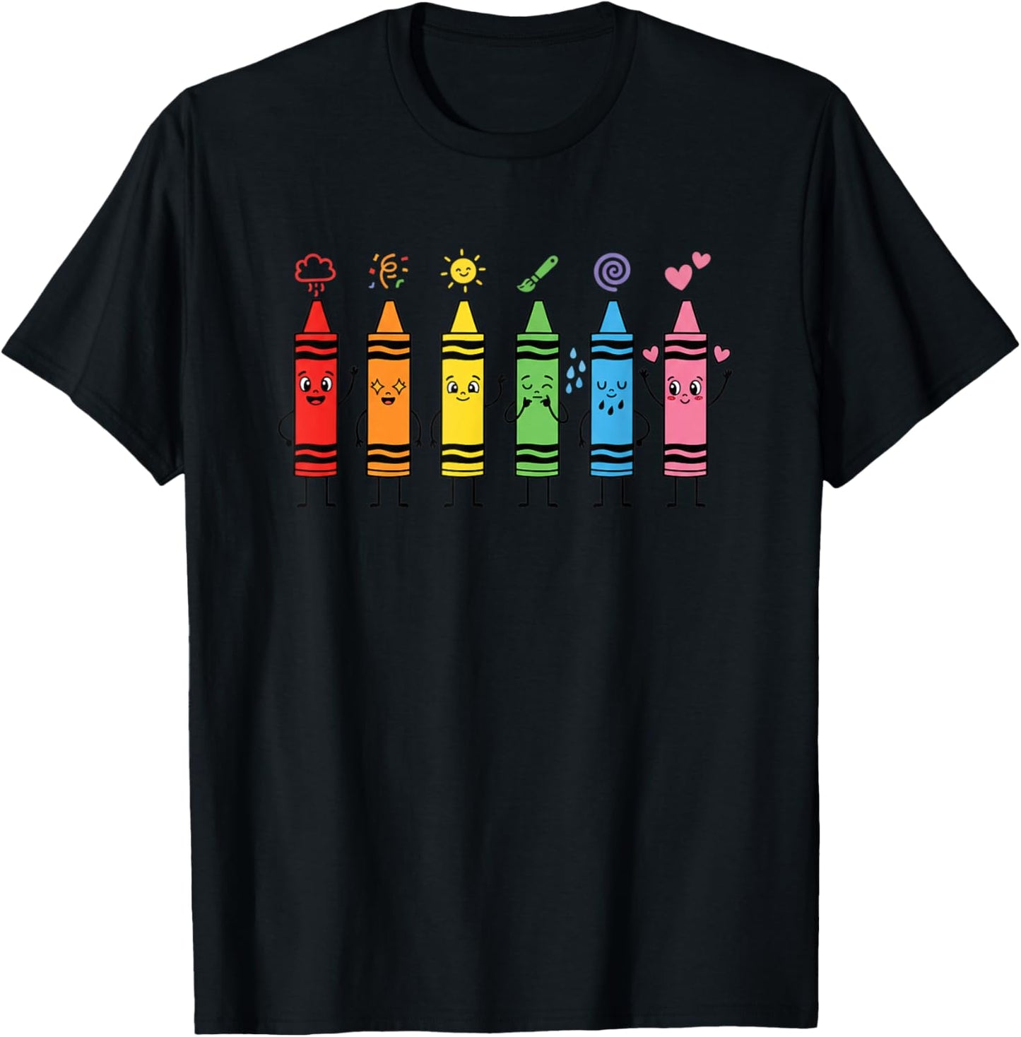 Teacher Crew Cute Kindergarten Classroom Back to Work T-Shirt - T-Shirt | Black