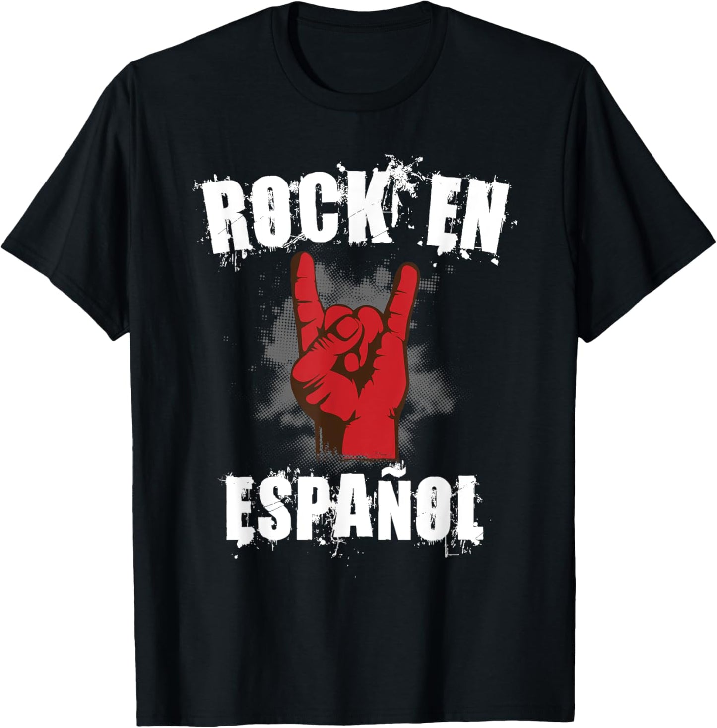 Rock En Español Classic Spanish Music Bands T-Shirt - T-Shirt | Black