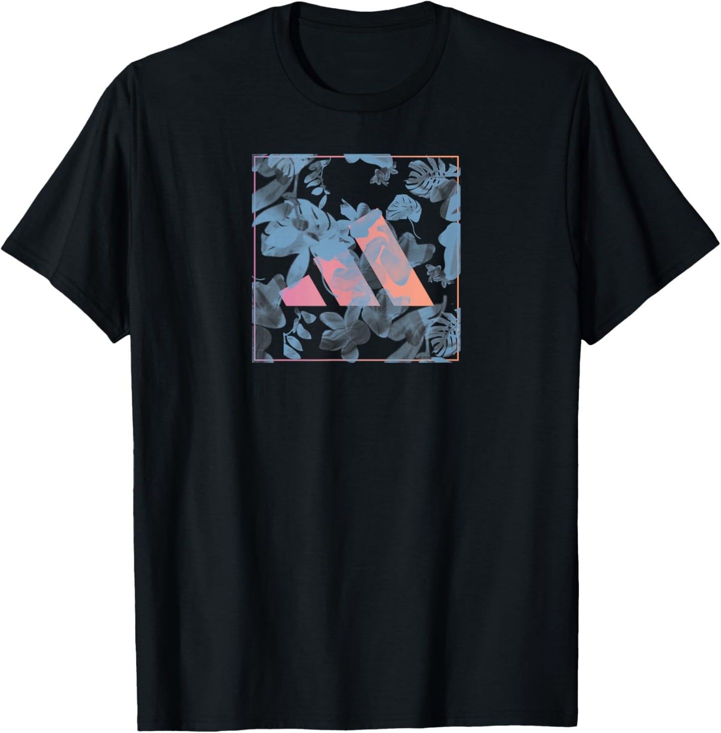 Adidas Badge of Sport Floral Box Graphic T-Shirt - T-Shirt | Black