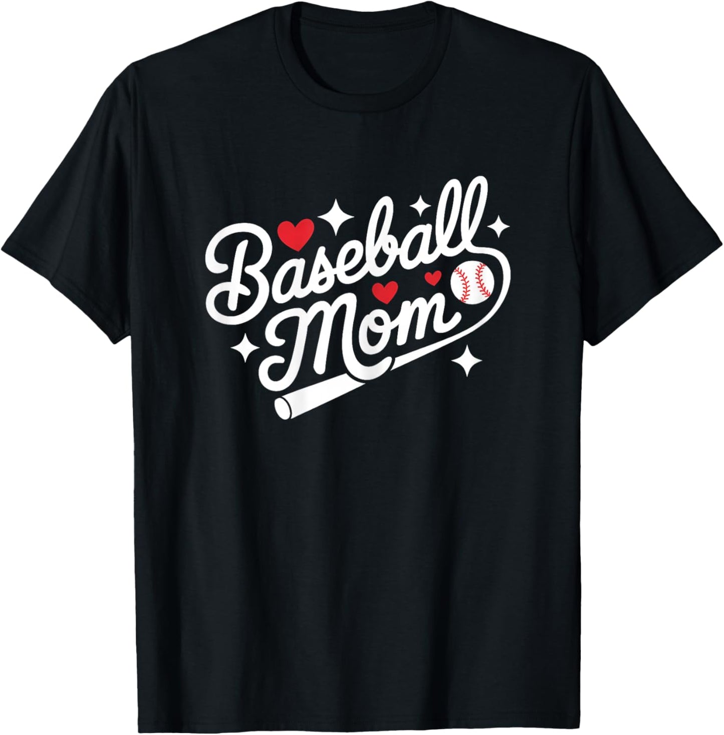 Baseball Mom Cute Sports Player Mother Women's T-Shirt - T-Shirt | Black