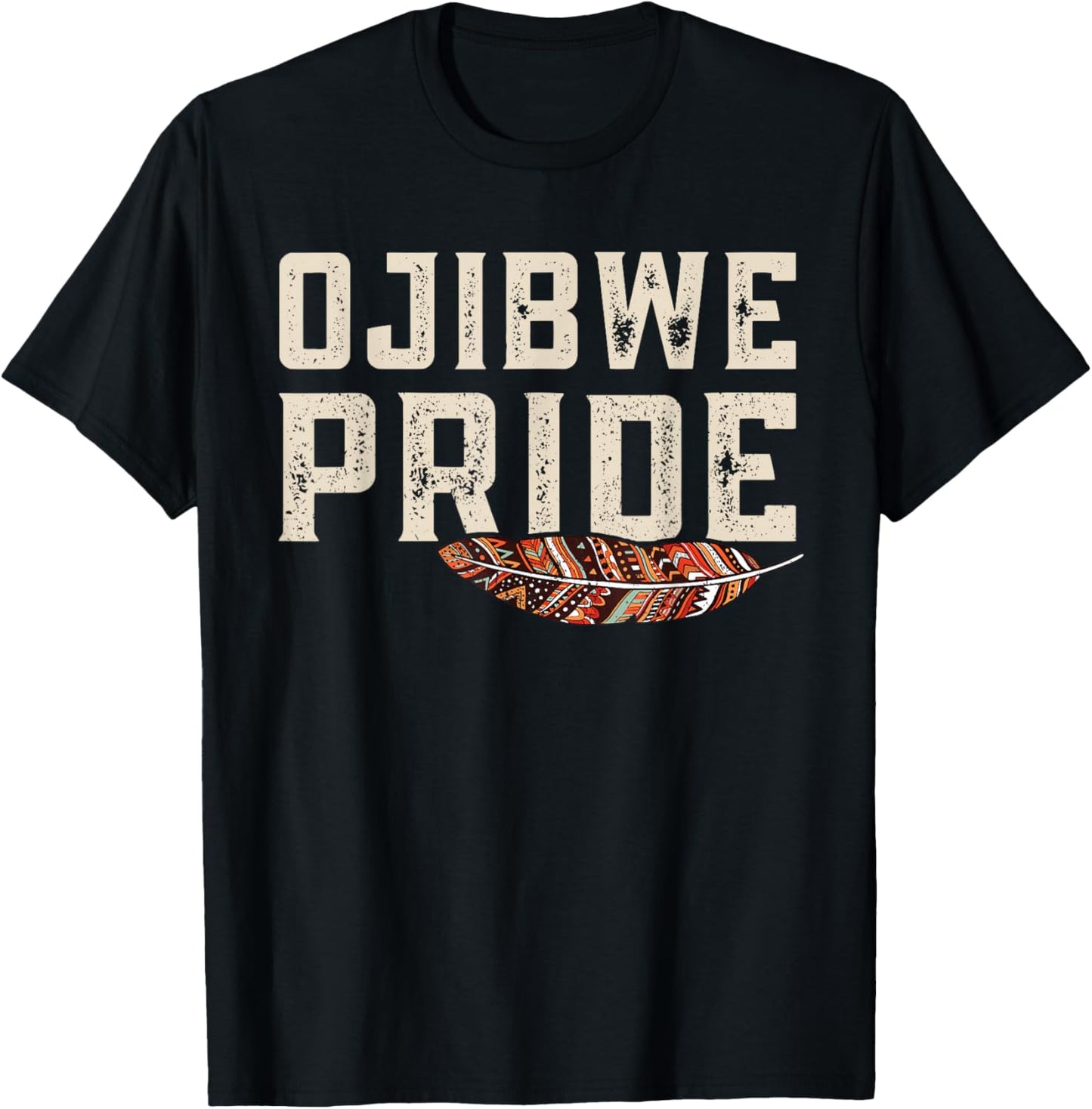 Ojibwe Native American, Great Lakes Tribe Indigenous Pride T-Shirt - T-Shirt | Black