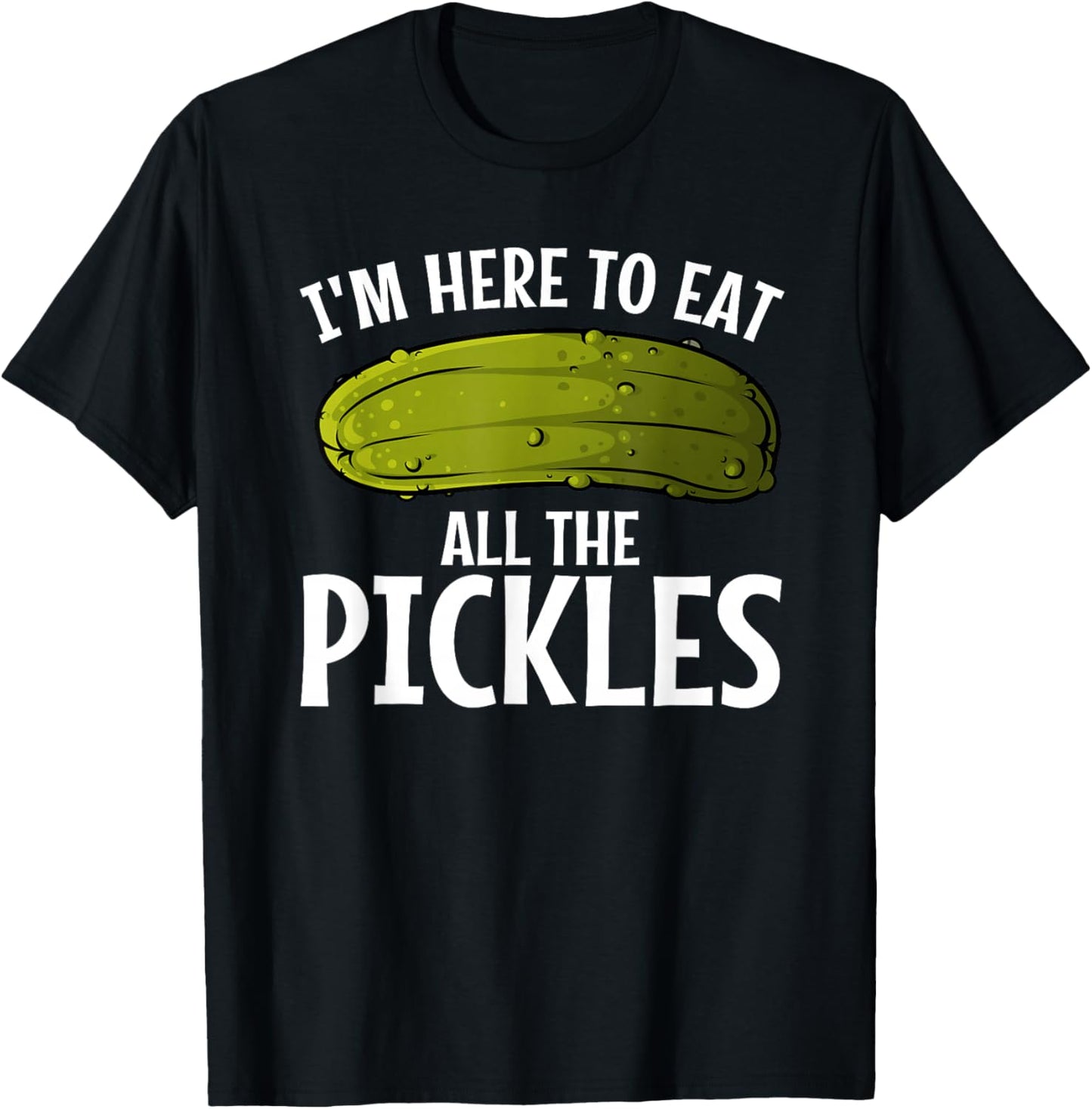 Best Pickle Design Women Kids Cucumber Pickle Lover T-Shirt - T-Shirt | Black