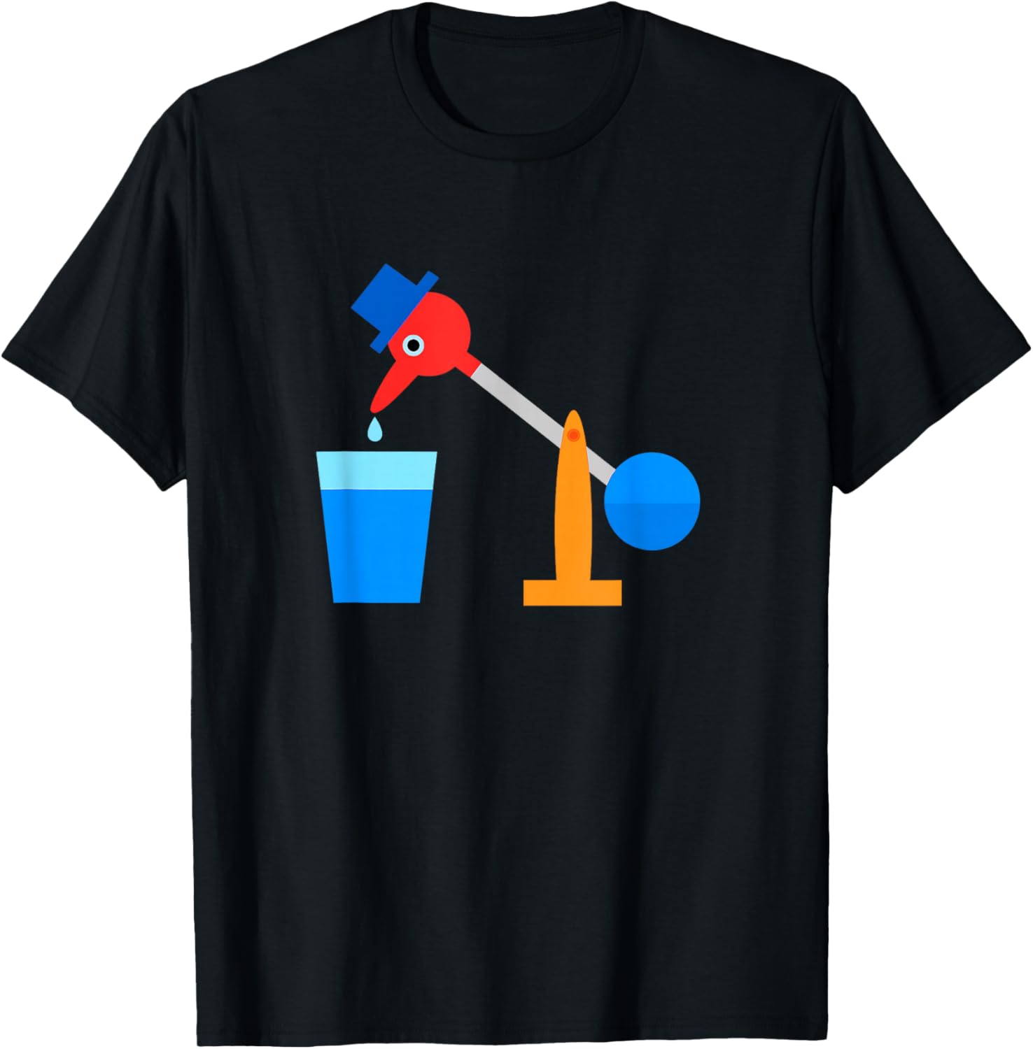 The Original Drinking Bird T-Shirt - T-Shirt | Black