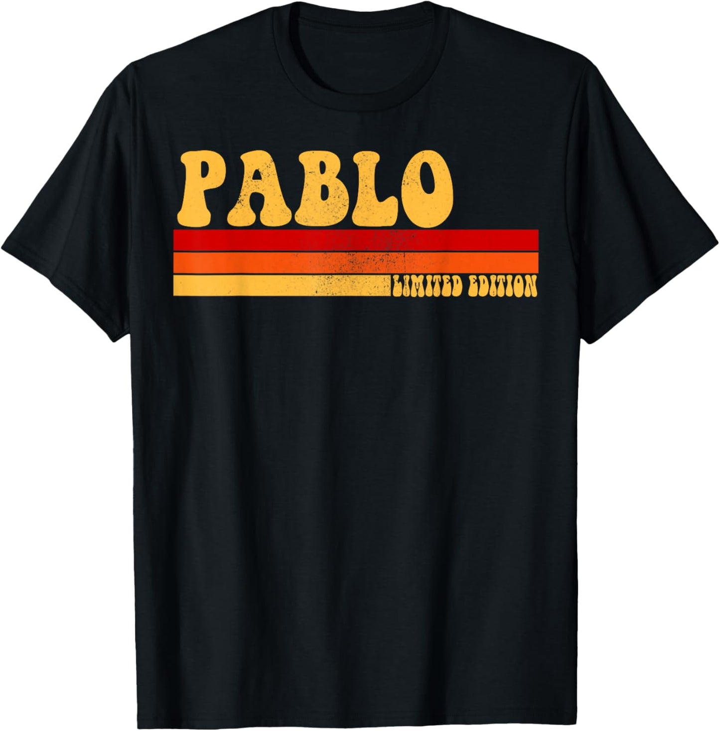 PABLO Name Personalized Idea Men Retro Vintage PABLO T-Shirt - T-Shirt | Black
