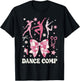 Dance Comp Day Dancer Competition Day Bow T-Shirt - T-Shirt | Black