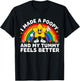 I Made A Poopy Funny Inappropriate Poop Adult Tummy Humor T-Shirt - T-Shirt | Black