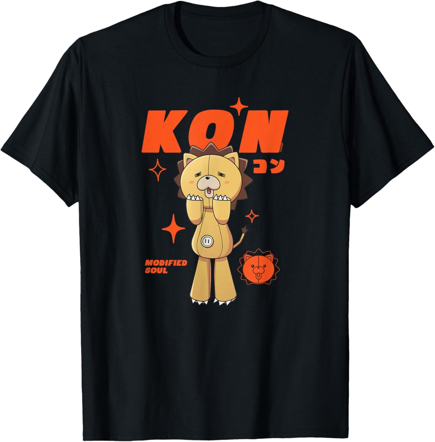 Bleach: TYBW Kon Modified Soul Orange Stars Anime T-Shirt - T-Shirt | Black
