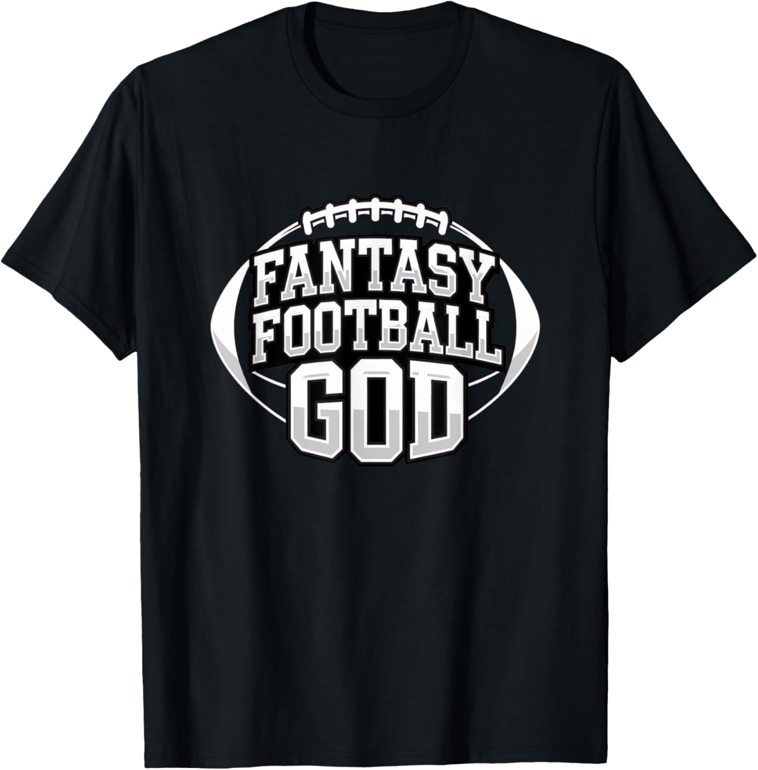 Fantasy Football God - Fantasy Football Winner T-Shirt - T-Shirt | Black