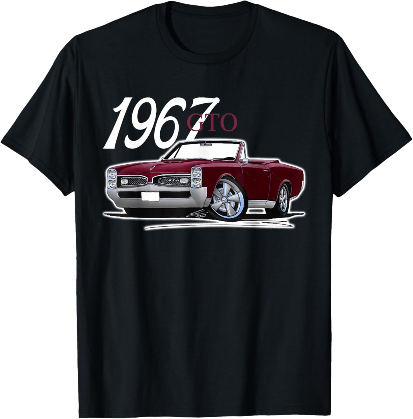 1967 67 GTO Classic Car Old School Muscle Car T-Shirt - T-Shirt | Black