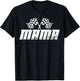 Mama Pit Crew Family Racing Birthday Race Car T-Shirt - T-Shirt | Black