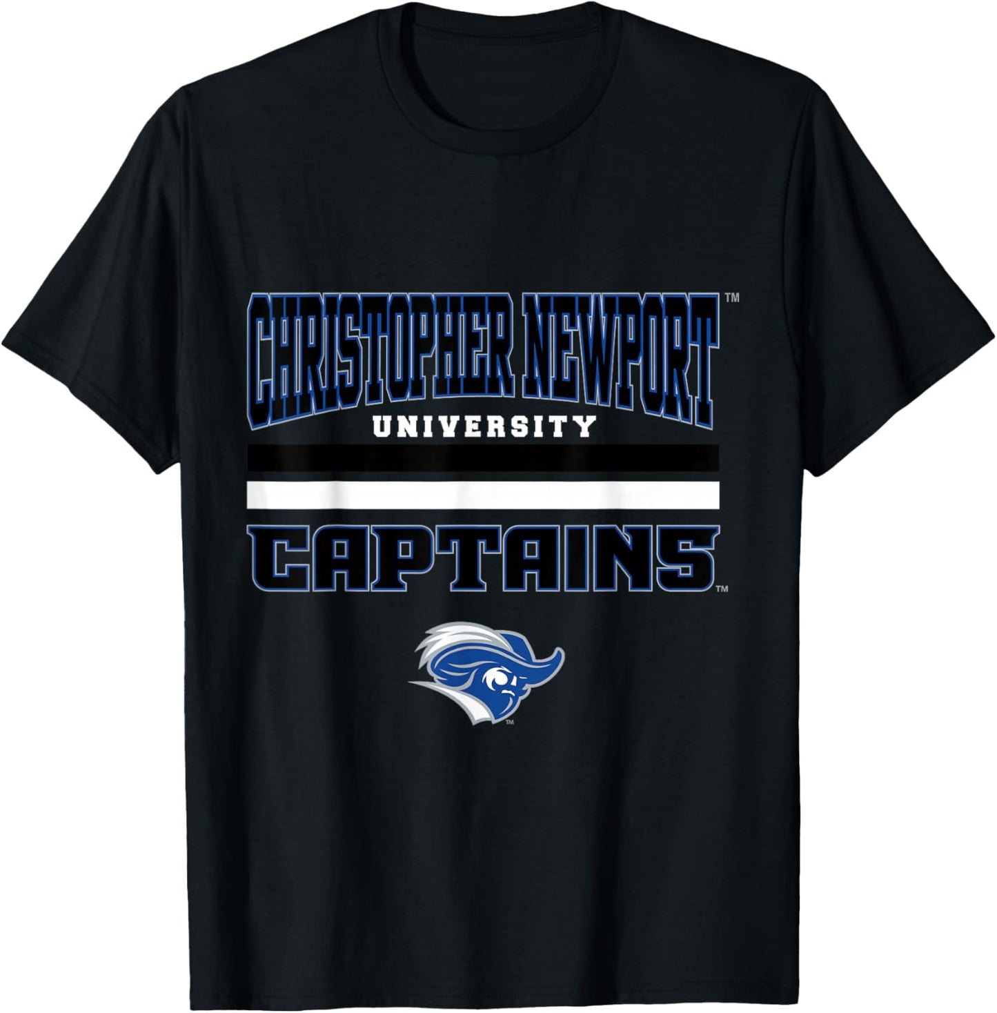 Christopher Newport Captains |NCAA University | VNPCNWP301 T-Shirt - T-Shirt | Black