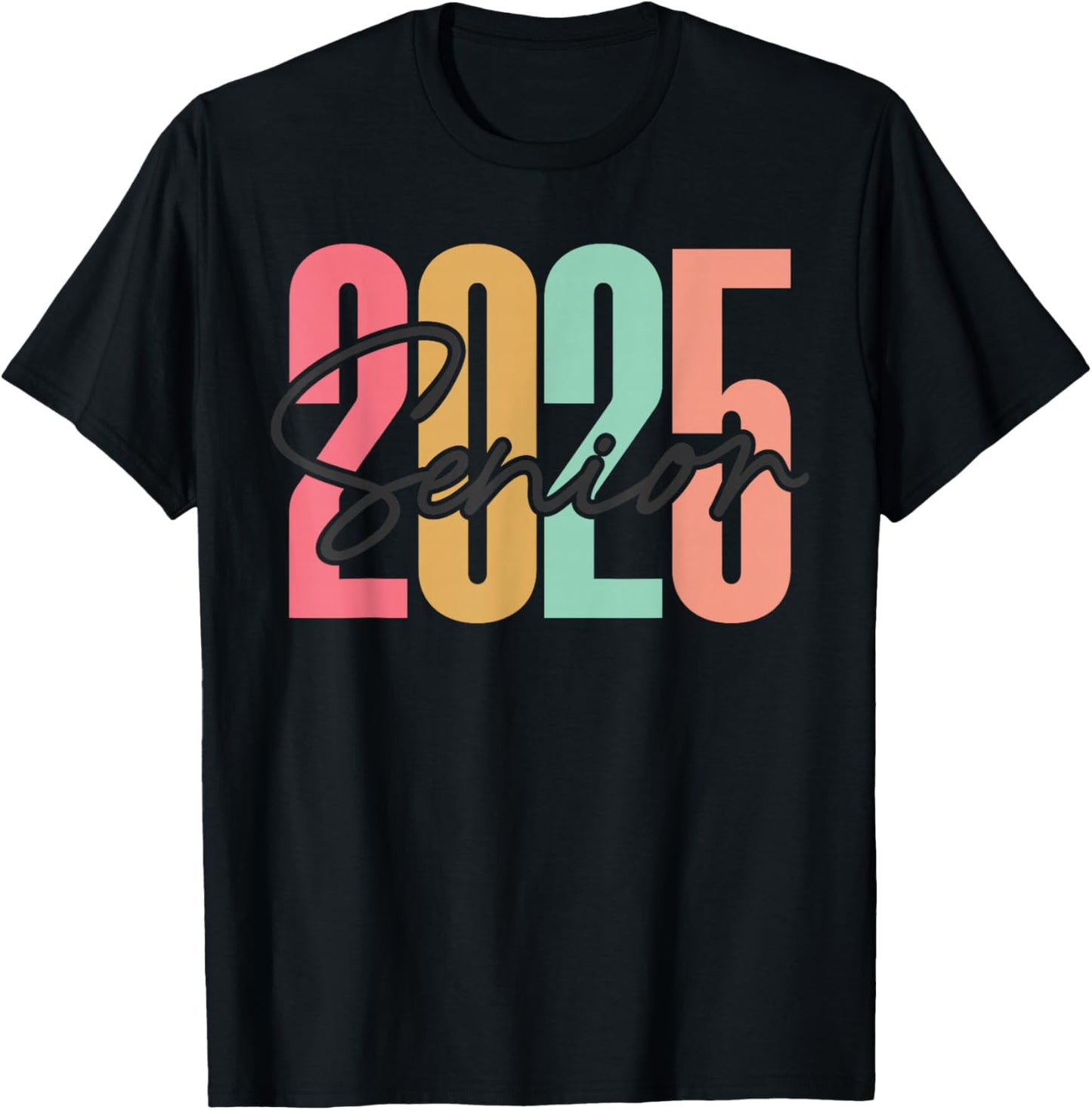 Senior 2025 Class of 2025 Graduation and Her T-Shirt - T-Shirt | Black