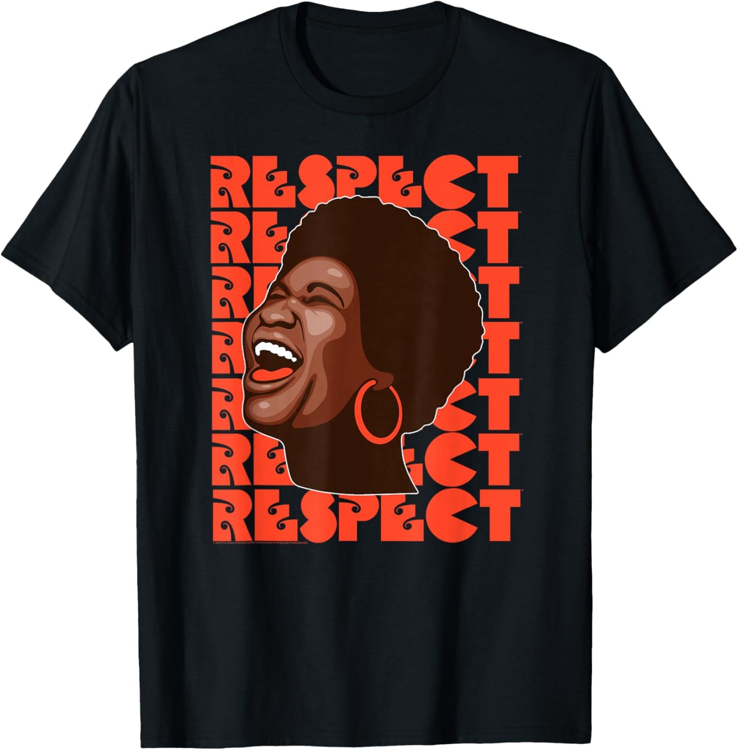 Official Aretha Franklin Respect Soul Music T-Shirt - T-Shirt | Black