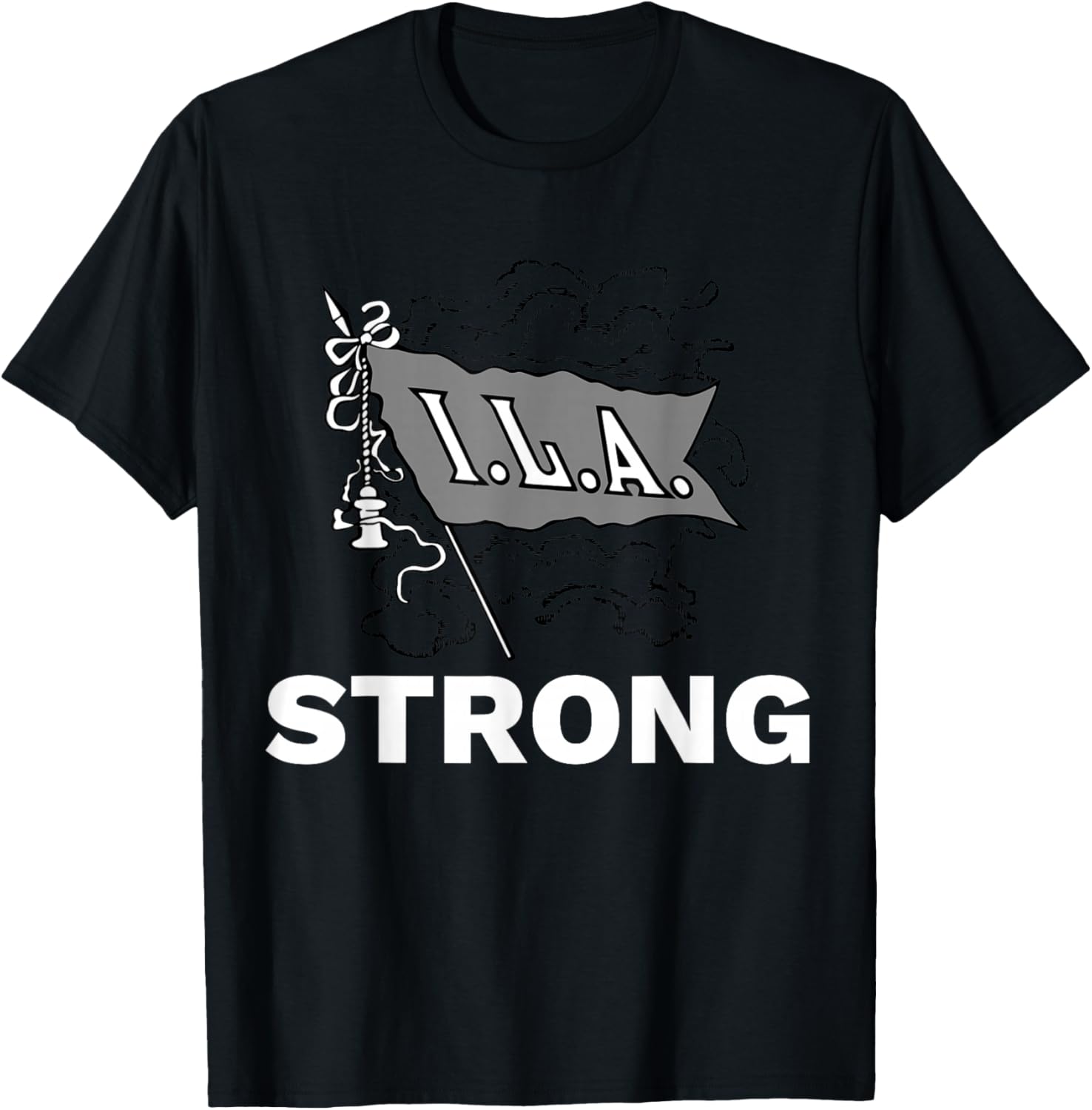 ILA Longshoremen Union Strike Port Workers Union T-Shirt - T-Shirt | Black