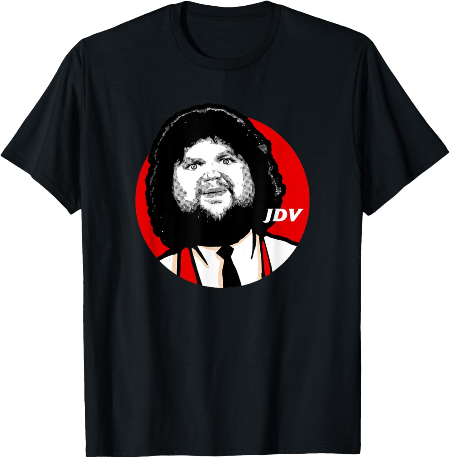 Vance Face Meme JDV T-Shirt - T-Shirt | Black