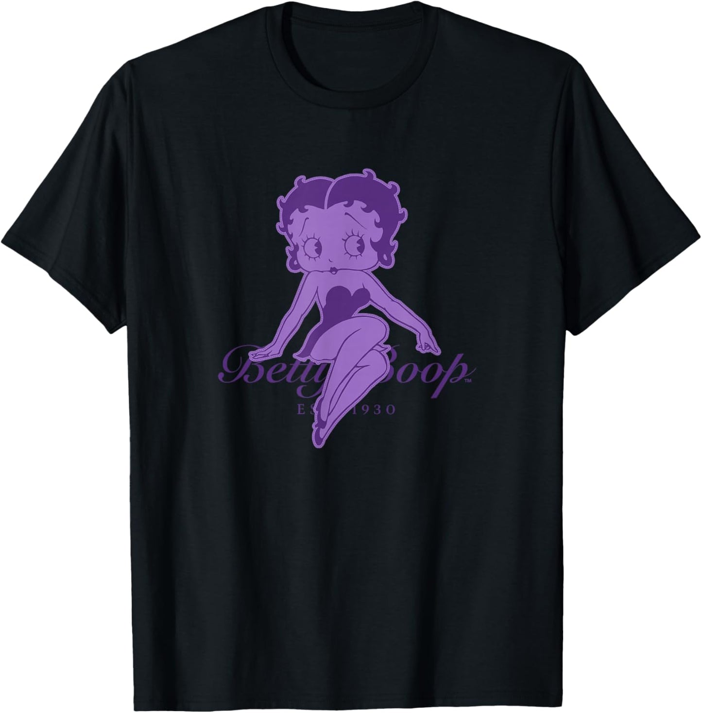 Betty Boop Purple Dreams Betty Classic T-Shirt - T-Shirt | Black
