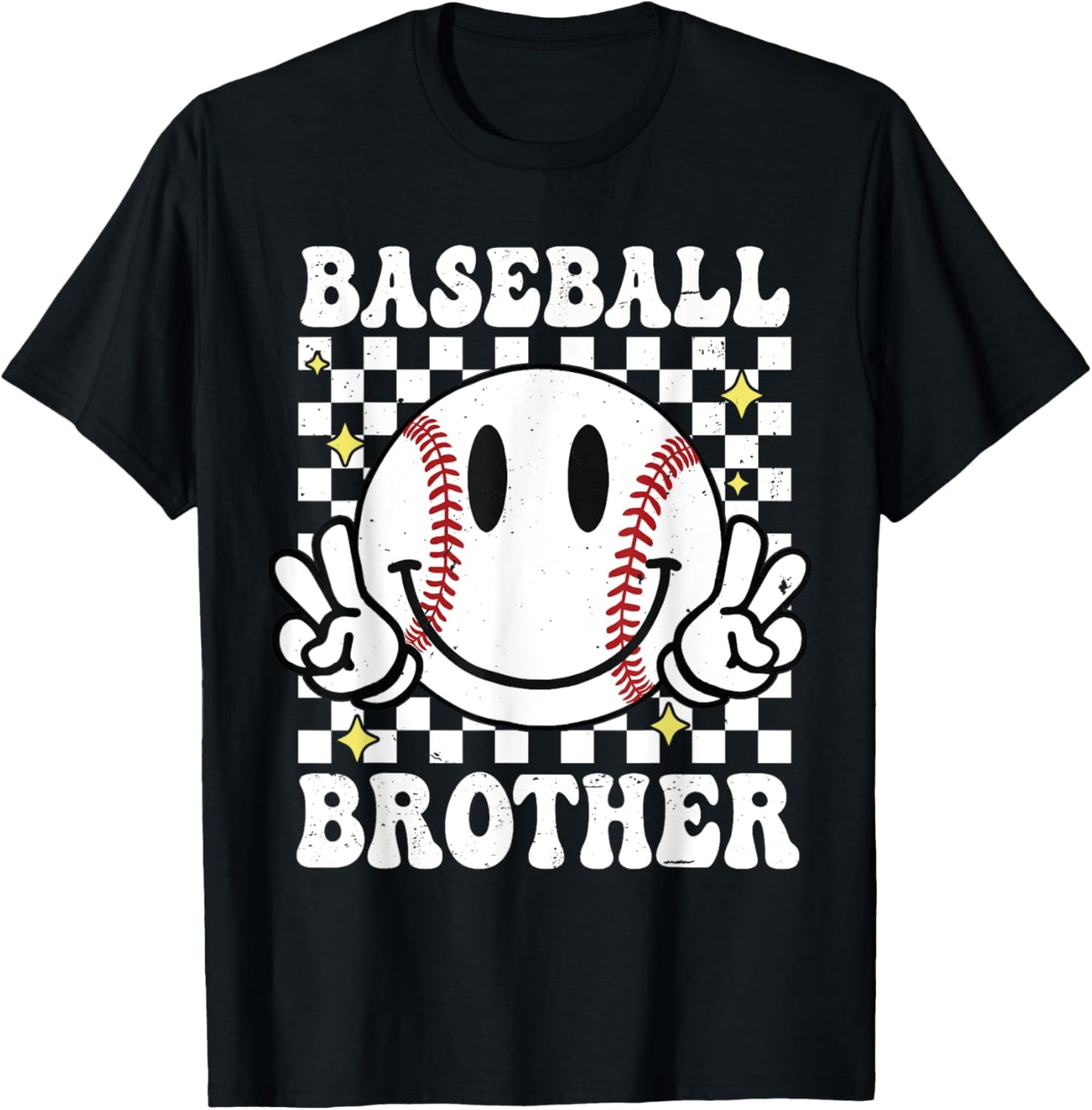 Baseball Brother - Baseball Game Day Big Bro Matching Family T-Shirt - T-Shirt | Black