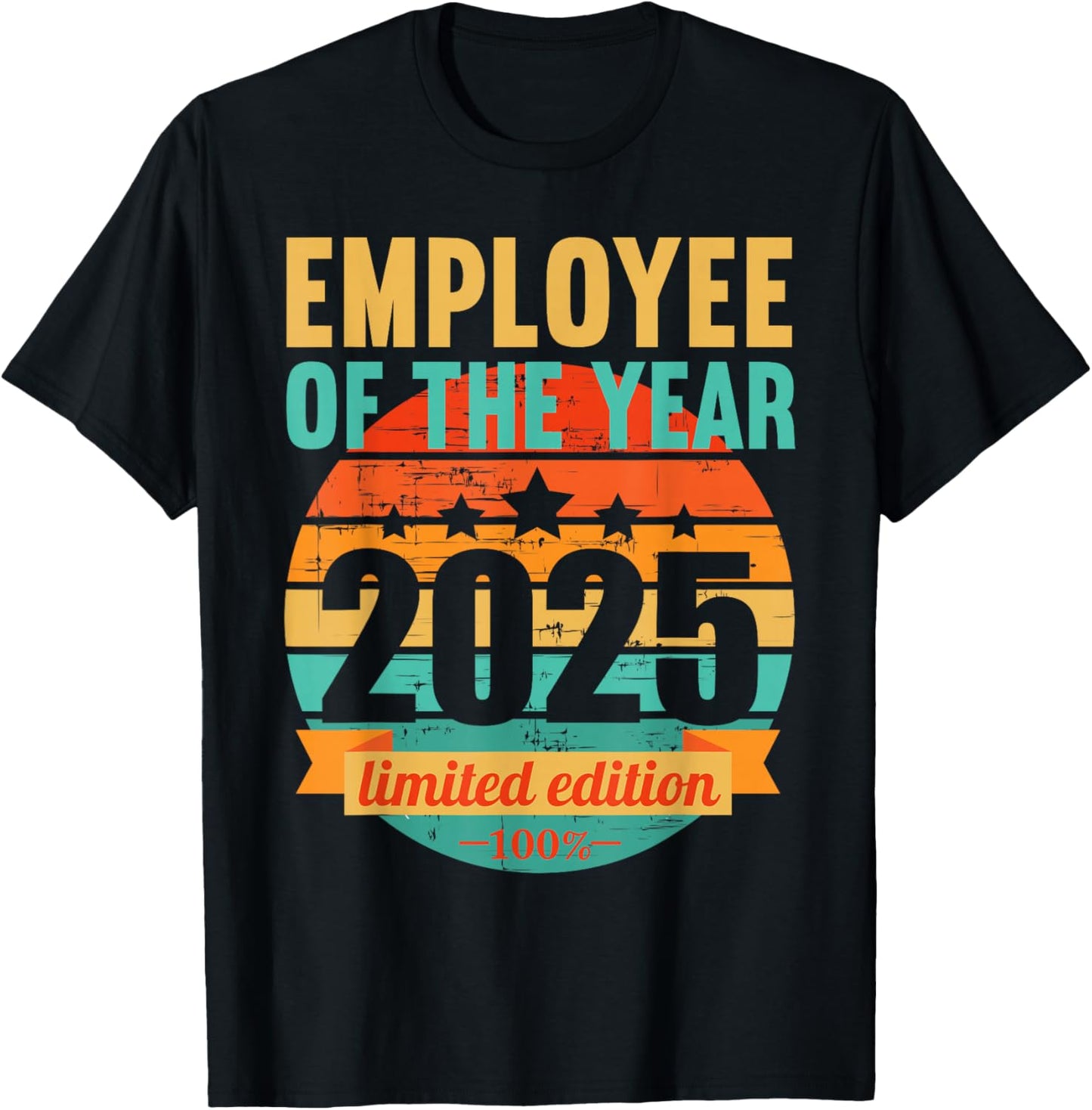Employee of the year 2025 T-Shirt - T-Shirt | Black