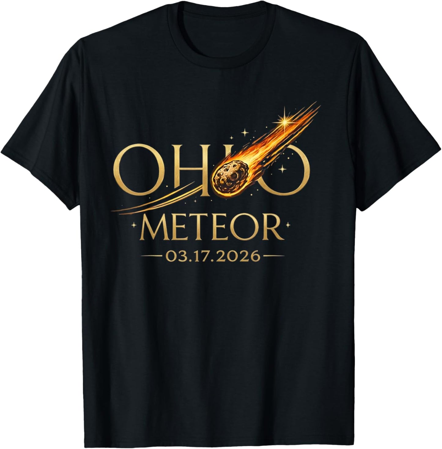 Ohio Meteor 03 17 2026 T-Shirt - T-Shirt | Black