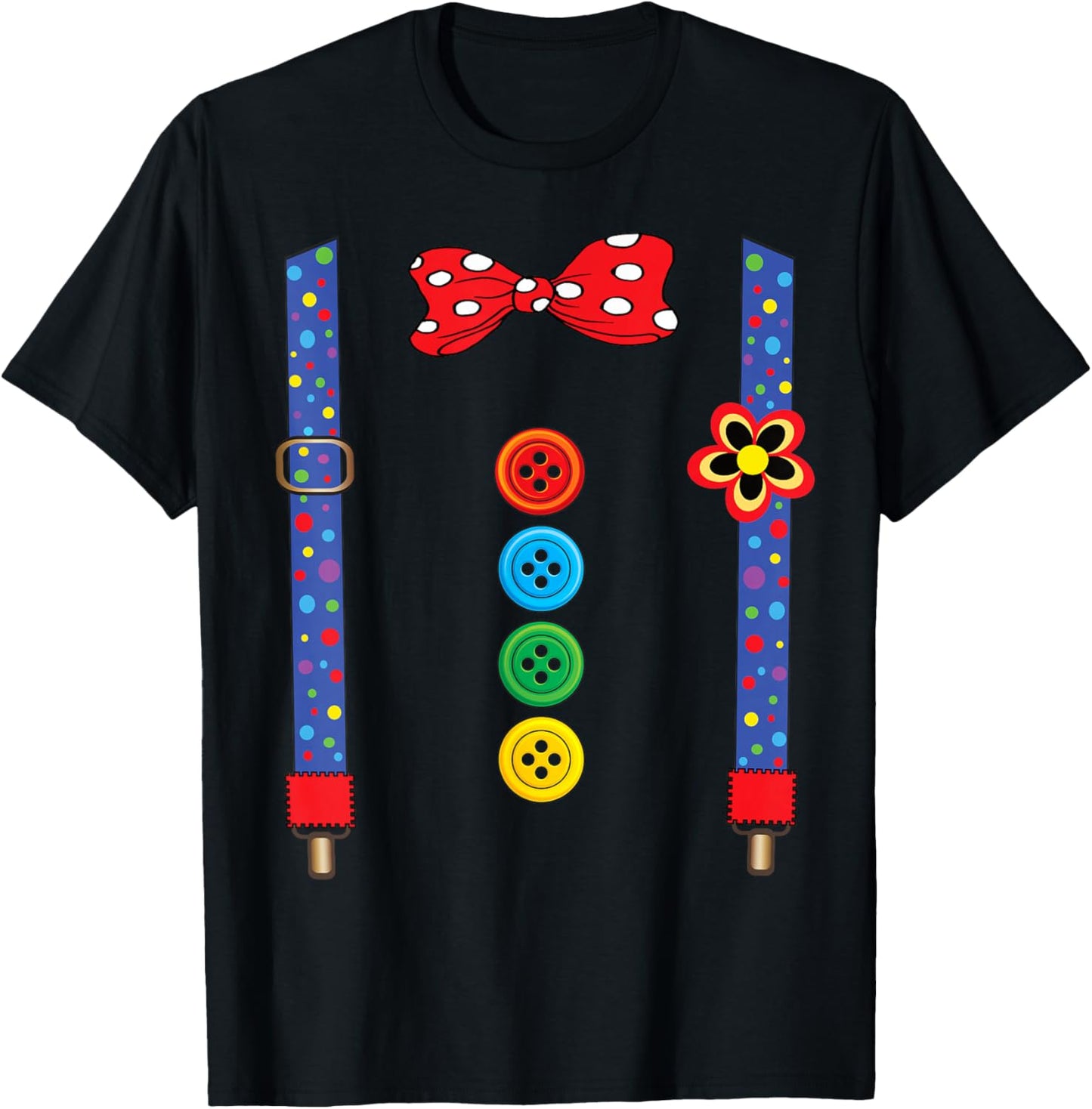 Carnival Clown Face Circus Costume Kids Men Women Carnivals T-Shirt - T-Shirt | Black