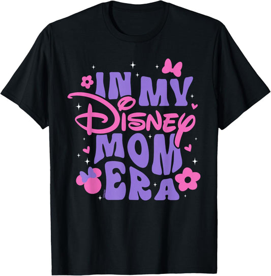 Disney Mom "In My Disney Mom Era" Mother's Day Family Trip T-Shirt - T-Shirt | Black