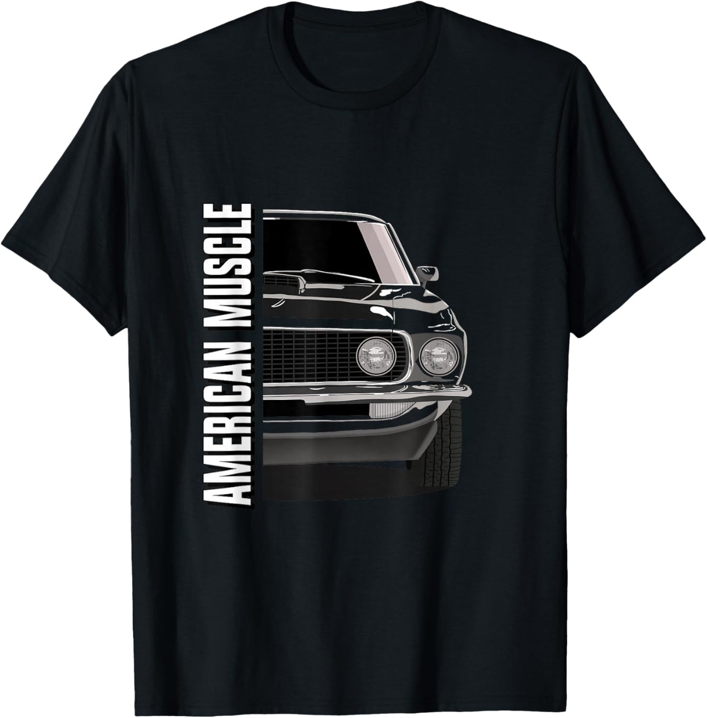 Classic Boss 429 Old School American Muscle Car T-Shirt - T-Shirt | Black