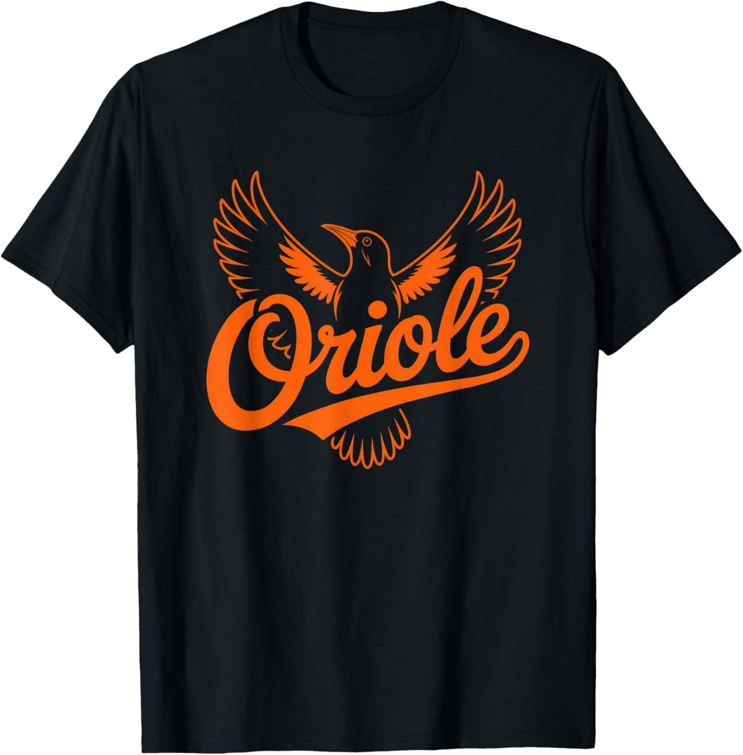 Oriole Retro Vintage Gift Women Boy Girl Bird T-Shirt - T-Shirt | Black