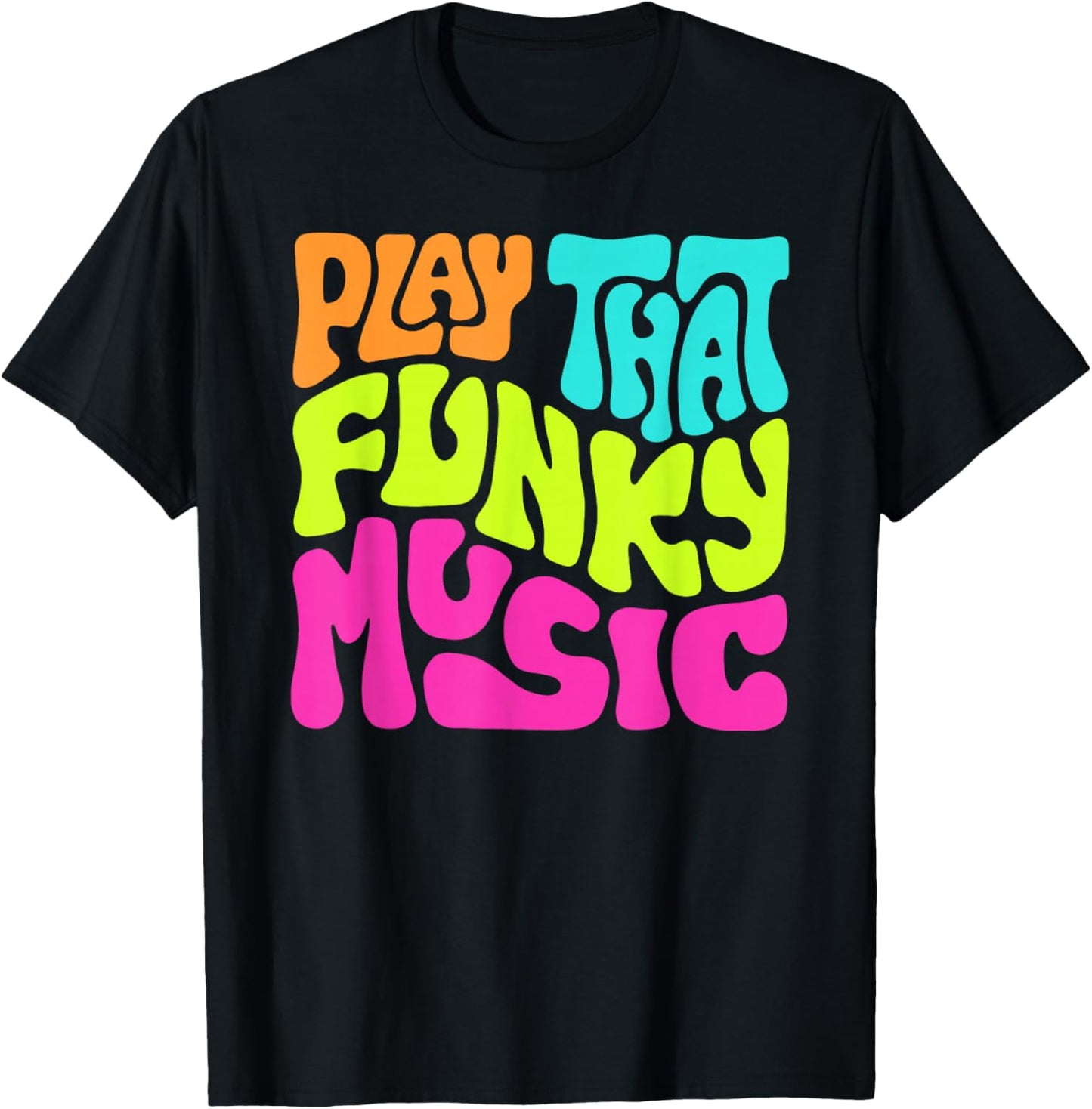 Slightly Unhinged Heather Play That Funky Music Word Art , Small, Black T-Shirt - T-Shirt | Black