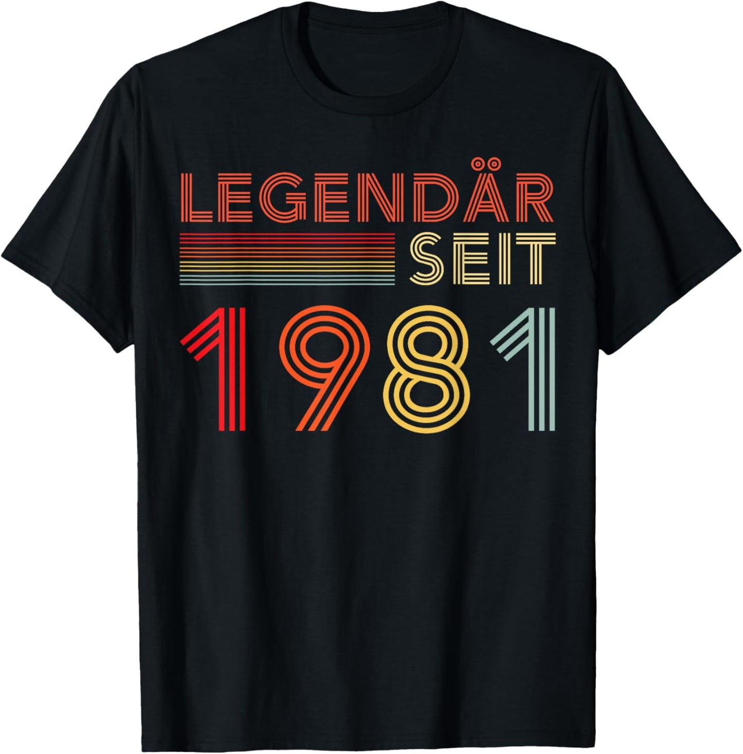 1981 Birthday Man 45th Decoration Funny 45s 45th Birthday T-Shirt - T-Shirt | Black