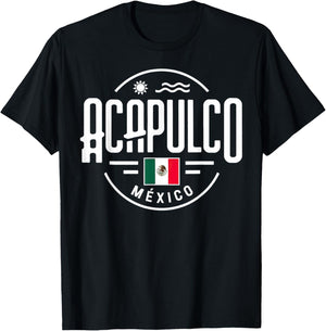 Acapulco México City Mexico Beach Sun T-Shirt - T-Shirt | Black