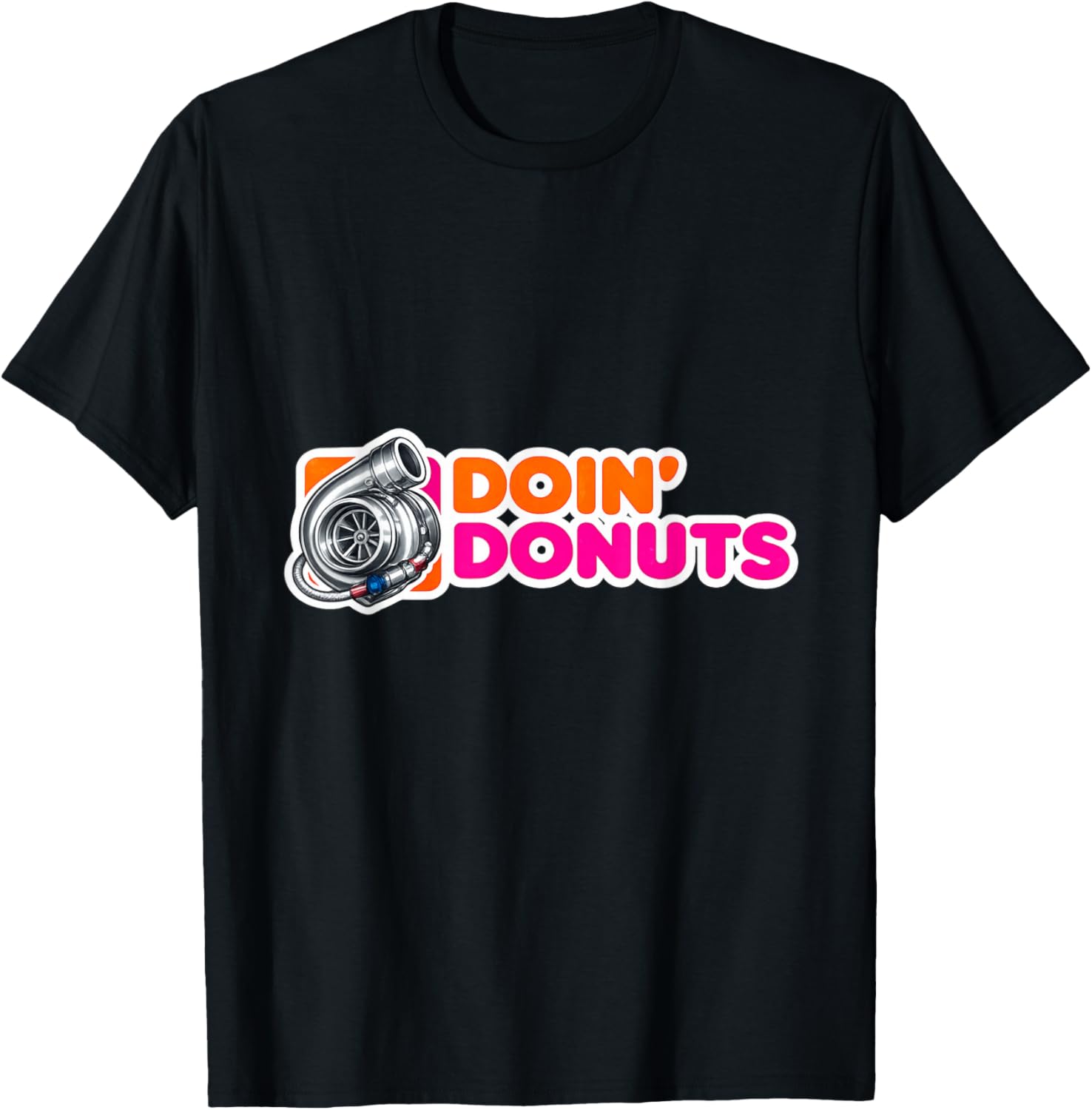 Doin' Donuts - Funny Racing & Drift Car Enthusiast T-Shirt - T-Shirt | Black