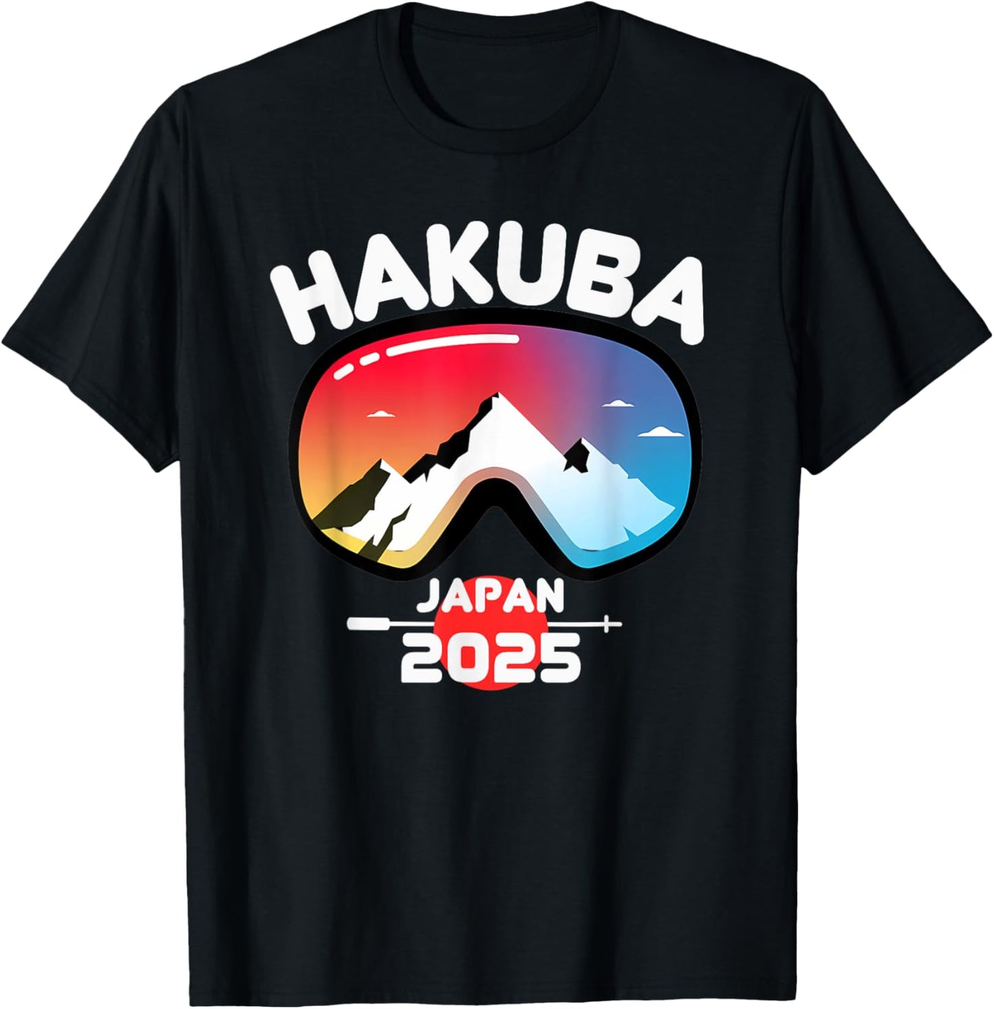 Hakuba Japan Skiing and Snowboarding Adventure 2025 T-Shirt - T-Shirt | Black