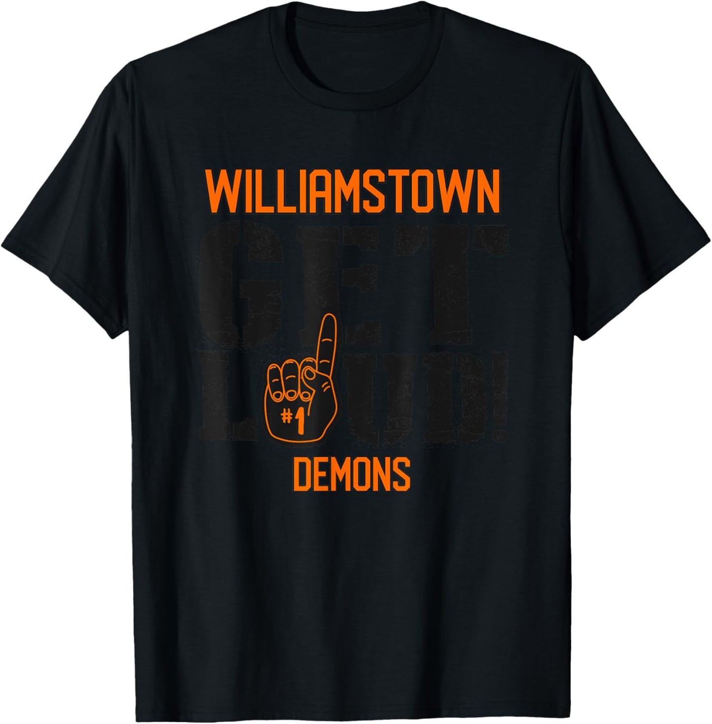 Williamstown High School GET LOUD Demons T-Shirt - T-Shirt | Black