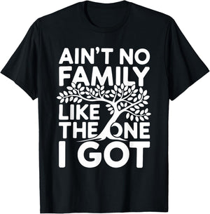 Ain't No Family Like The One I Got Shirt Family Reunion T-Shirt - T-Shirt | Black