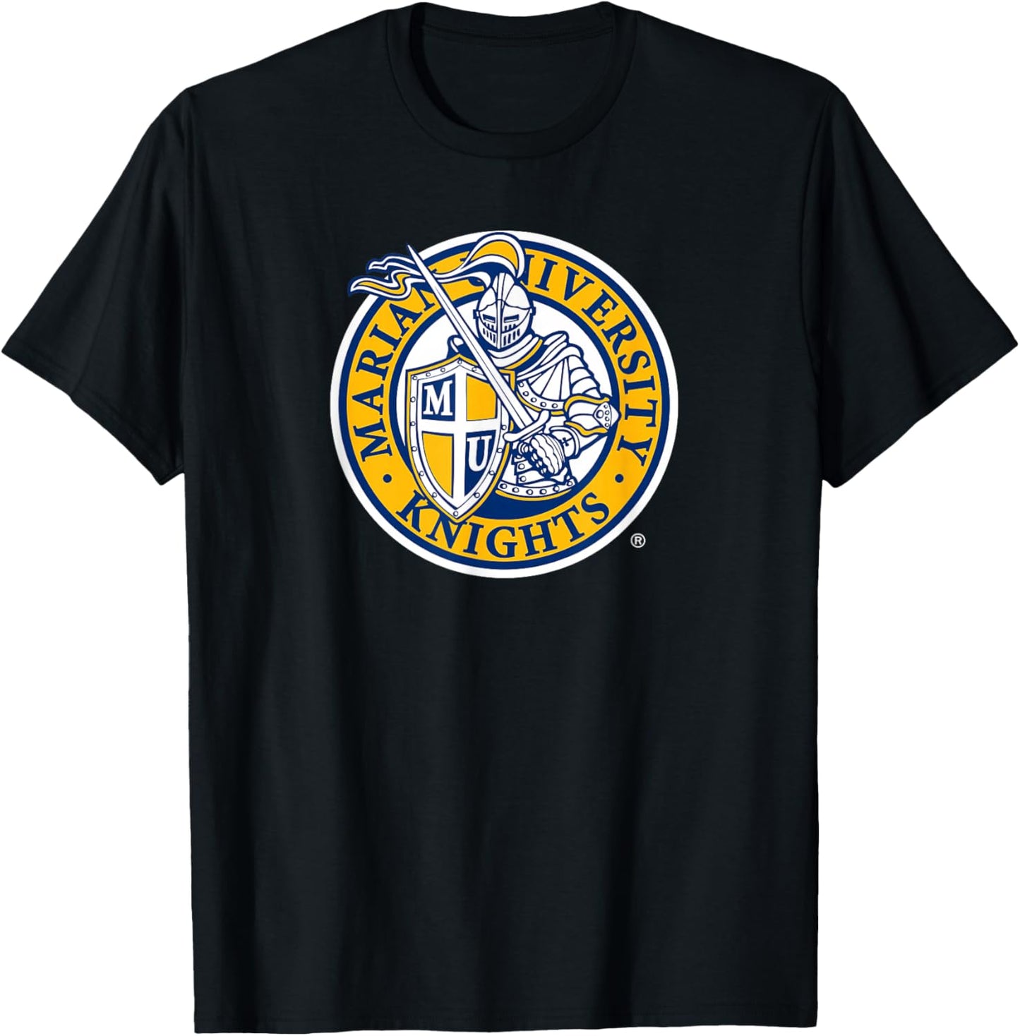 Marian University Knights Primary Logo T-Shirt - T-Shirt | Black