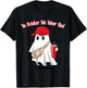 in October We Wear Red October Funny Ghost with Baseball Hat T-Shirt - T-Shirt | Black