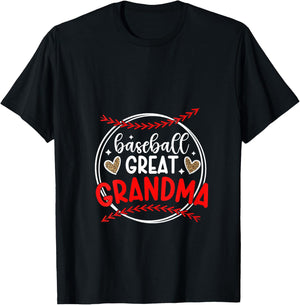 Baseball Great Grandma of A Baseball Player Great Grandma V-Neck T-Shirt - T-Shirt | Black