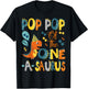 Pop Pop Of The One-A-Saurus 1St Birthday Dinosaur Party T-Shirt - T-Shirt | Black