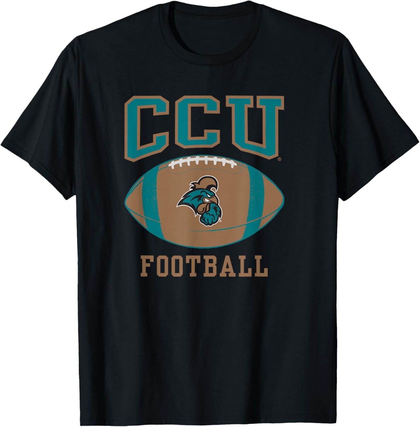Coastal Carolina University CCU Football T-Shirt - T-Shirt | Black