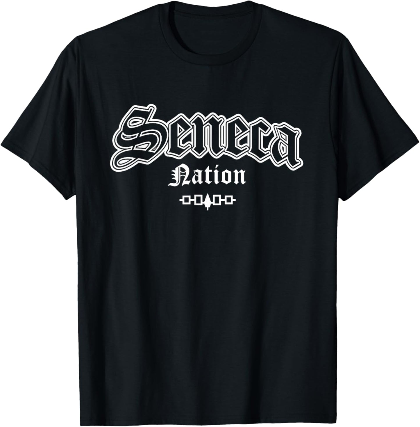 Seneca Nation Iroquois Flag Native American Indian T-Shirt - T-Shirt | Black