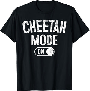 Cheetah Mode On Costume Funny Safari Gift T-Shirt - T-Shirt | Black