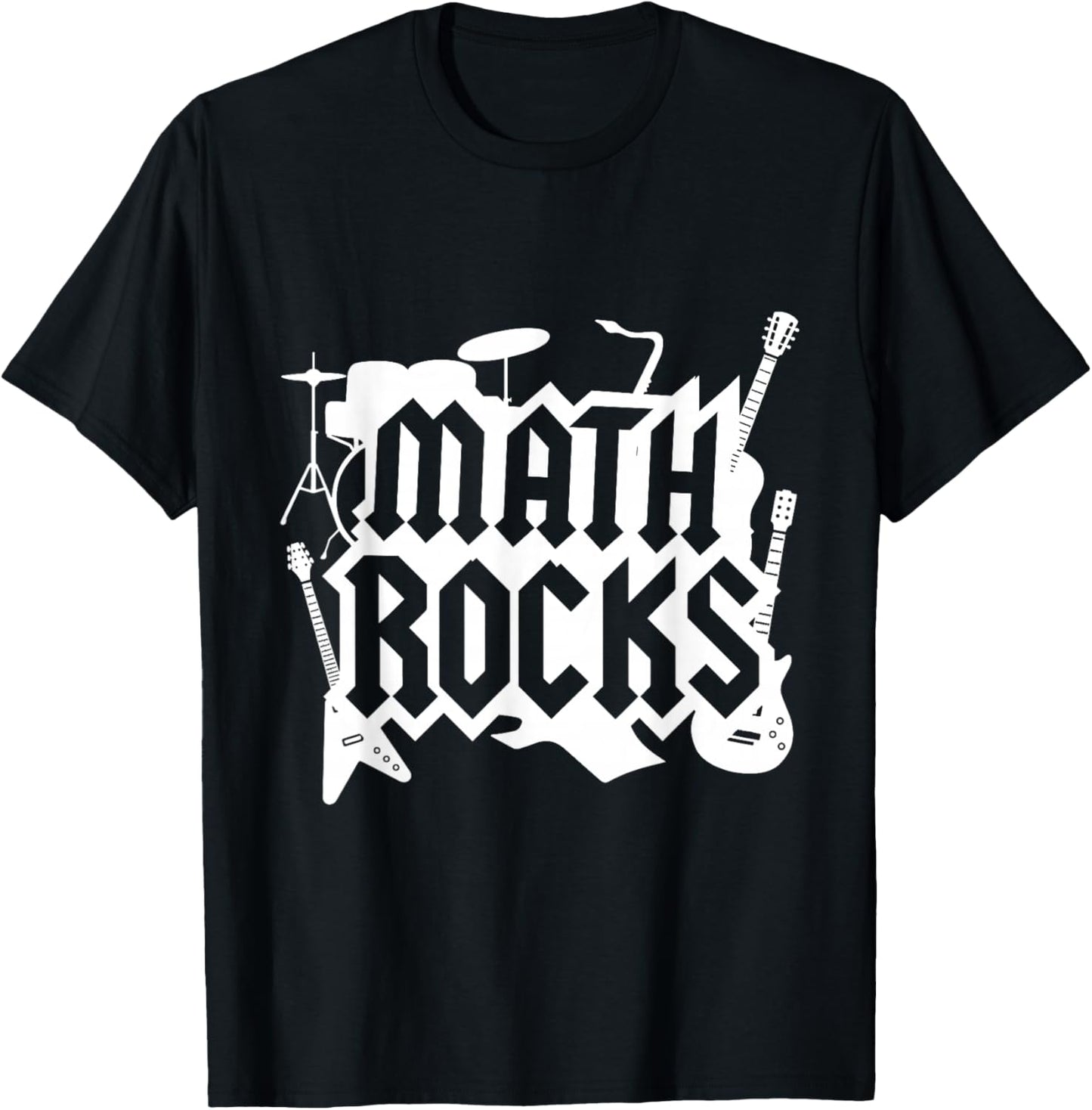 Math Rocks Team Squad Teacher Back to School Math Geek T-Shirt - T-Shirt | Black