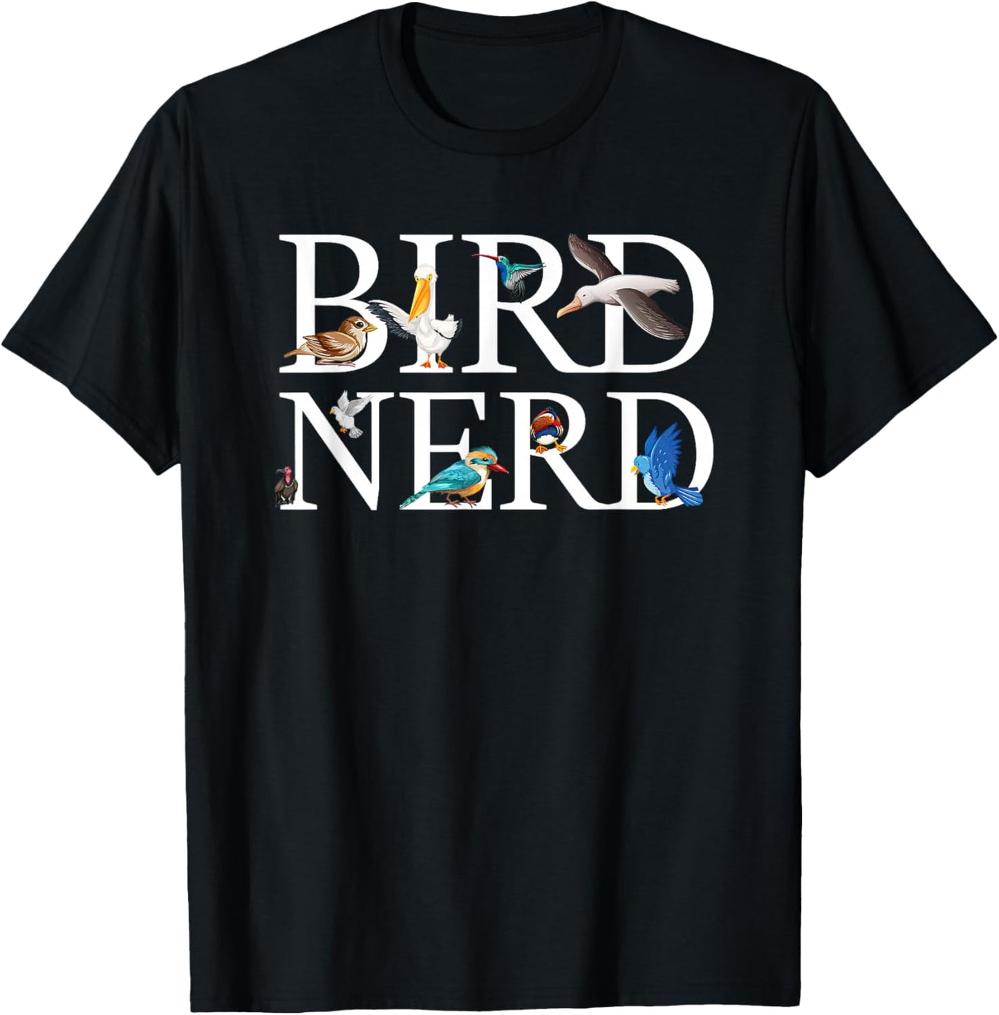 Bird Nerd T-Shirt - T-Shirt | Black