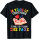 Teacher 38 Years Of Teaching Retired Time To Turn The Page T-Shirt - T-Shirt | Black