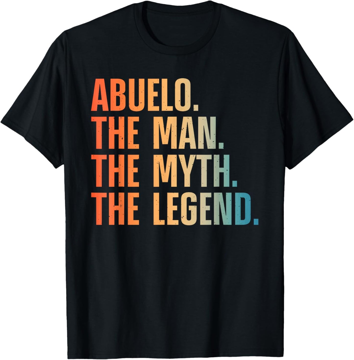 Abuelo Design For Grandpa Grandfather From Grandkids Abuelo T-Shirt - T-Shirt | Black