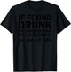 (ON BACK) If Found Drunk Please Return To Anyone But My Wife T-Shirt - T-Shirt | Black